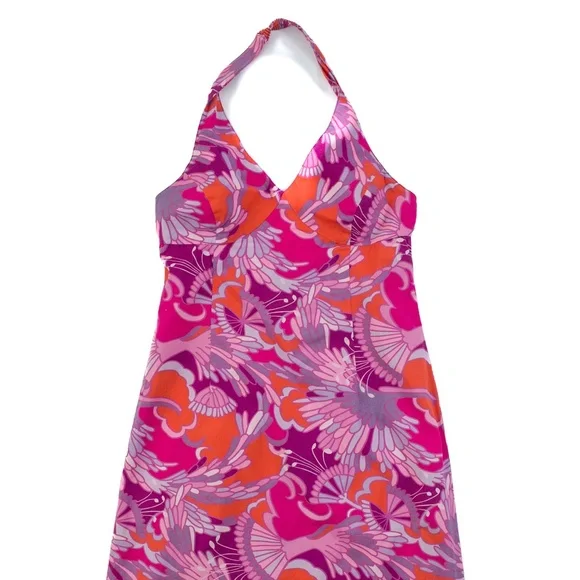 The Limited Stretch Halter Mod Pink Dress size 8 - Picture 3 of 9